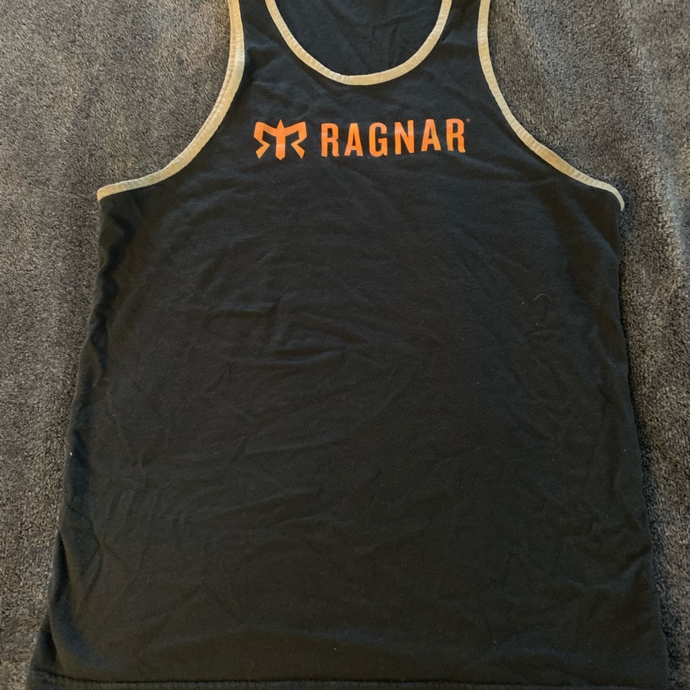 Ragnar Black and Orange Tank Top